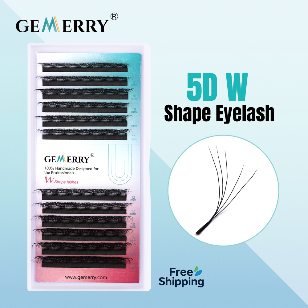 GEMERRY 5D W Shape Eyelash Ext - Eyelash Extension Human Hair 评论和价格